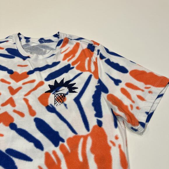 Nike Tee Shirt Mens Size Large Tie Dye Basketball Block Party Dunk Contest Logo - Picture 6 of 13